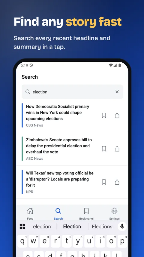 Gist app screenshot